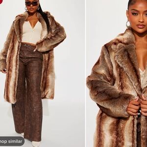 Size small breezy nights fur jacket